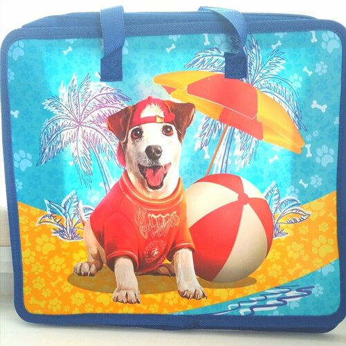 Папка школьная для тетрадей А4 на молнии с ручками 