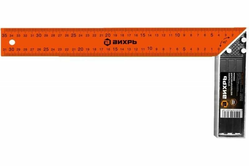 фото Угольник металлический вихрь 450 мм, 73/11/3/6