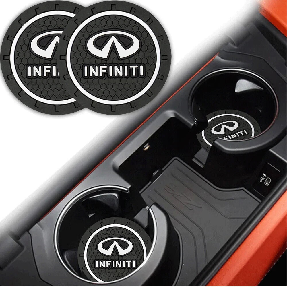Коврик в подстаканник автомобиля INFINITI, 2 шт