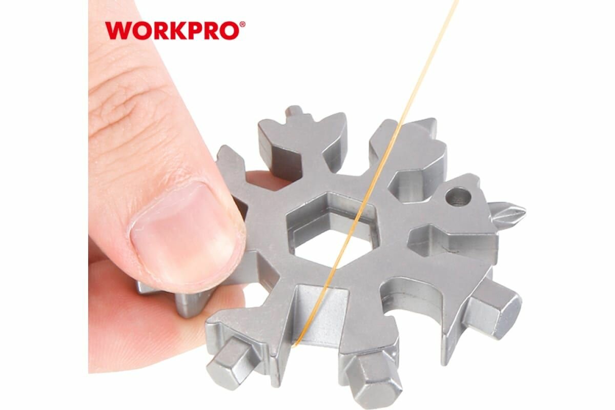 Мультиинструмент 18в1 Снежинка WORKPRO WP221067 — фото 1