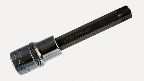 Изображение товара Головка торцевая ROCKFORCE T55, torx, 1/2", 100мм, хромованадиевая легированная сталь