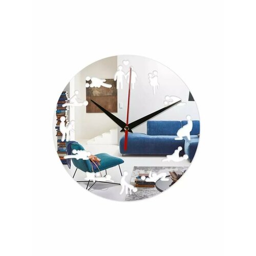 Часы-наклейка серия DIY Позы плавный ход d-24 см 878₽