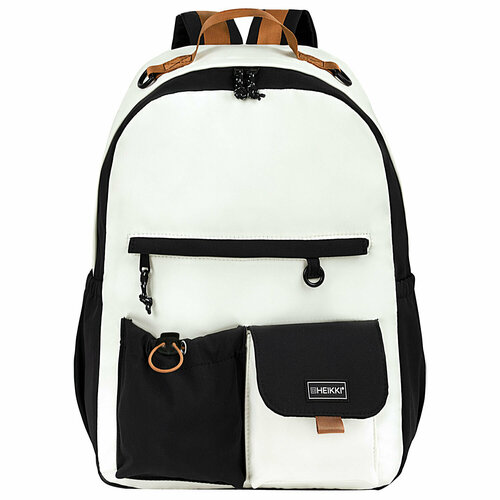 Рюкзак HEIKKI EDITION хейки универсальный 6 карманов бежевыйчерный 423014 см 272541 1427₽