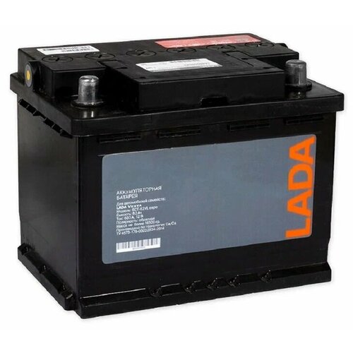 Аккумулятор автомобильный Lada 62 Ач 600 А обр пол Евро авто 242x175x190 8450033802 10705₽