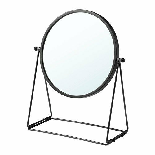 Зеркало настольное темно-серый лассбюн 17 см 80459099 1000₽