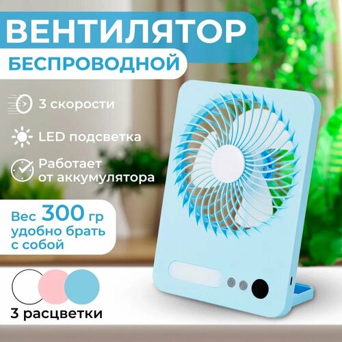VL GROUP Настольный вентилятор VENT1 голубой 130000₽