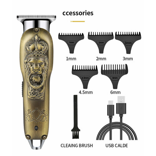Электрическая машинка для стрижки волос Ретро Металлический Лев T5 142500₽