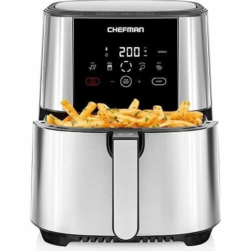 Аэрогриль Chefman RJ38-SQSS-5T-EU 1500Вт серебристый 2449600₽