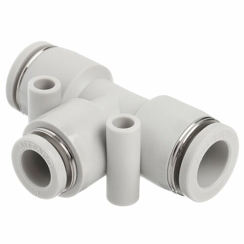 Фитинг тройник Т-образный цанговый переходной Airtac PEG10-8 под трубку 10-8-10 мм уп 10 шт 5601₽