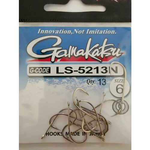 Крючки Gamakatsu LS-5213N № 6 (13шт)