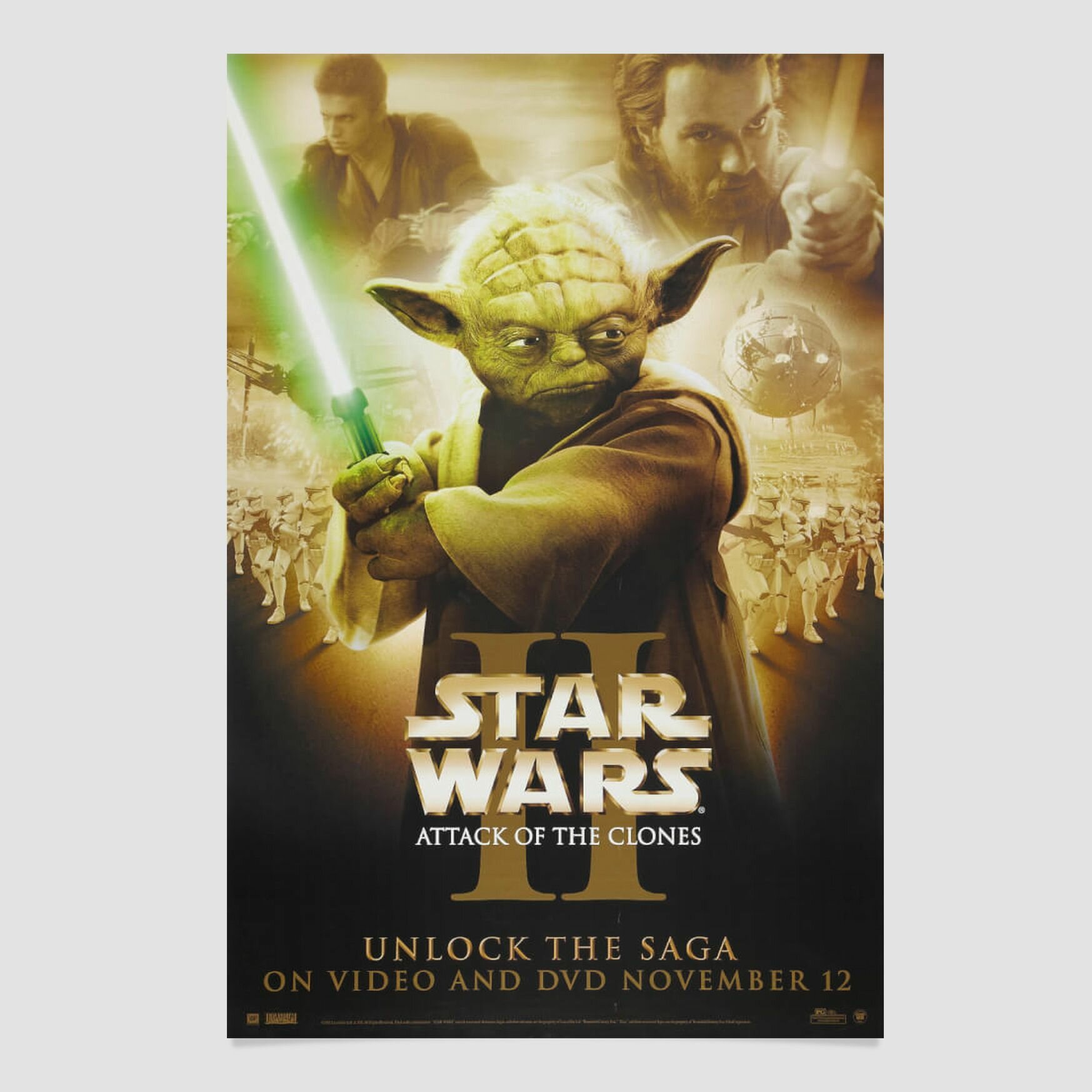 Постер (плакат) Звёздные войны: Эпизод 2 - Атака клонов 40x60 см. от Poster4me
