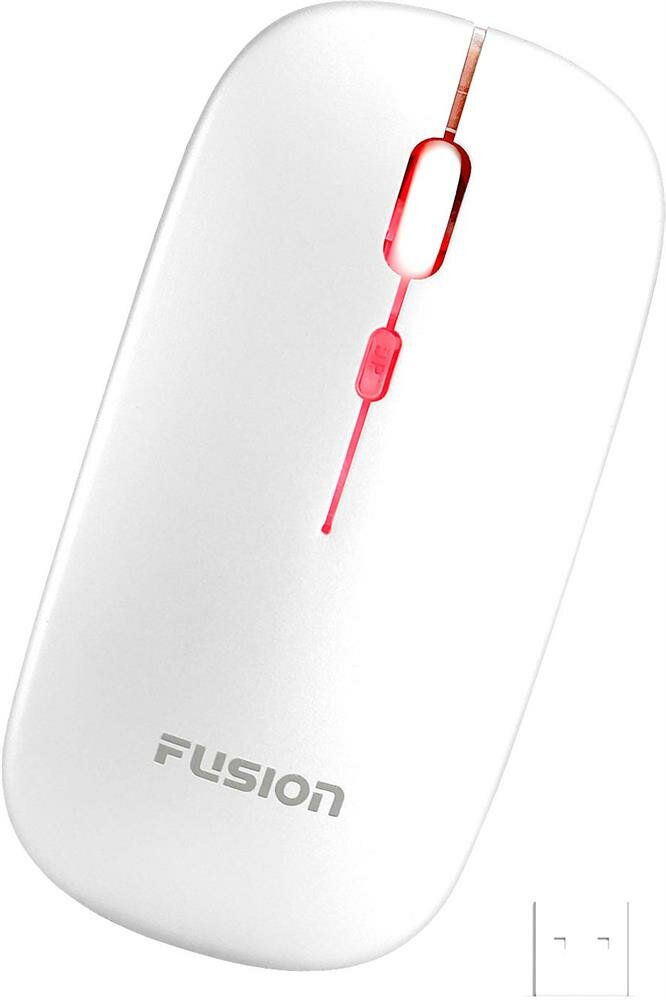 Мышь компьютерная бесшумная беспроводная с подсветкой Fusion GM-296W аккумуляторная, 4 режима разрешения