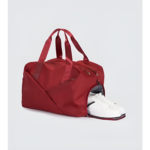 Сумка спортивная ForAll 30 л 26х26х46 см ручная кладь красная 950₽