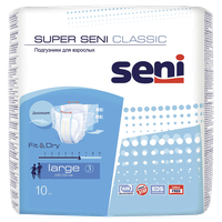 Seni Подгузники для взрослых Super Classic Large 10 шт