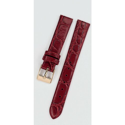 Ремешок MILANO, фактура под рептилию, размер 18/16 M, бордовый