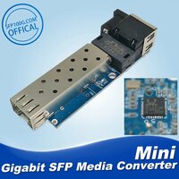 2 шт, медиаконвертер SFP Mini 1000 Мбит / с, гигабитная волоконная оптическая плата SFP