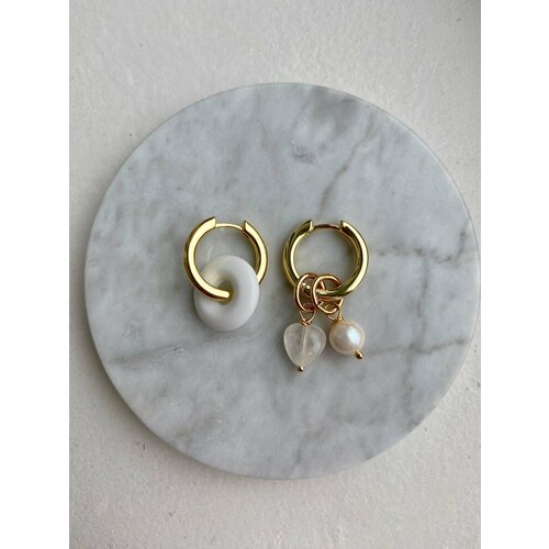 фото Серьги, металл, белый love_and_soul_jewelry