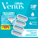 Сменные кассеты "Venus Smooth", для женской бритвы, увлажняющая п...