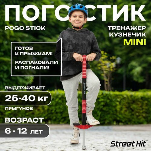 Тренажер кузнечик Pogo Stick Mini до 40 кгStreet Hit Красный 2699₽