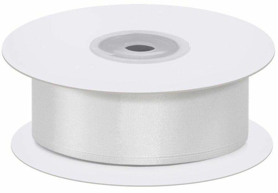 Лента атласная серебро 38 см 2285 м для творчества Дон Балон