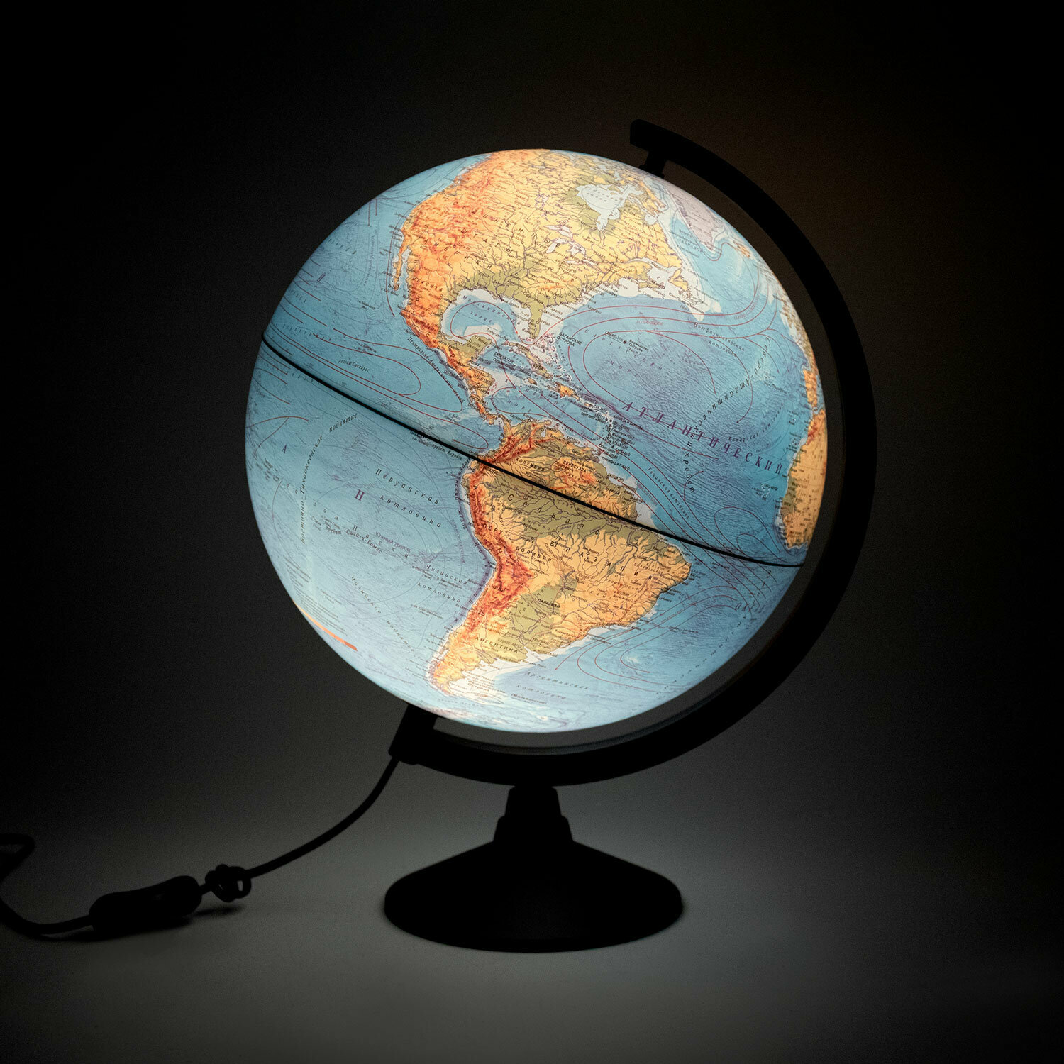 Глобус физический GLOBEN "Классик", 32 см, с подсветкой, К013200017