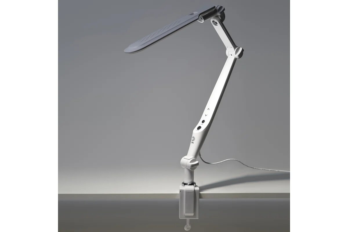 ЭРА Настольный светильникNLED-496-12W-W светодиодный на струбцине белый, Б0052766