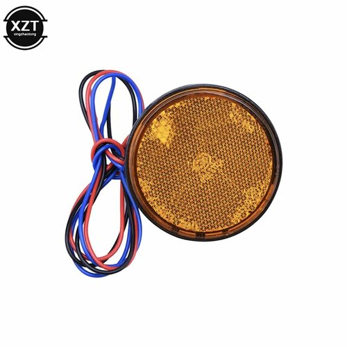 12 В круглые задние фонари для мотоцикла, отражатель заднего бампера, светодиодный внешний фонарь для двигателя, стоп-сигнал, габаритный фонарь для автомобиля, грузовика, red