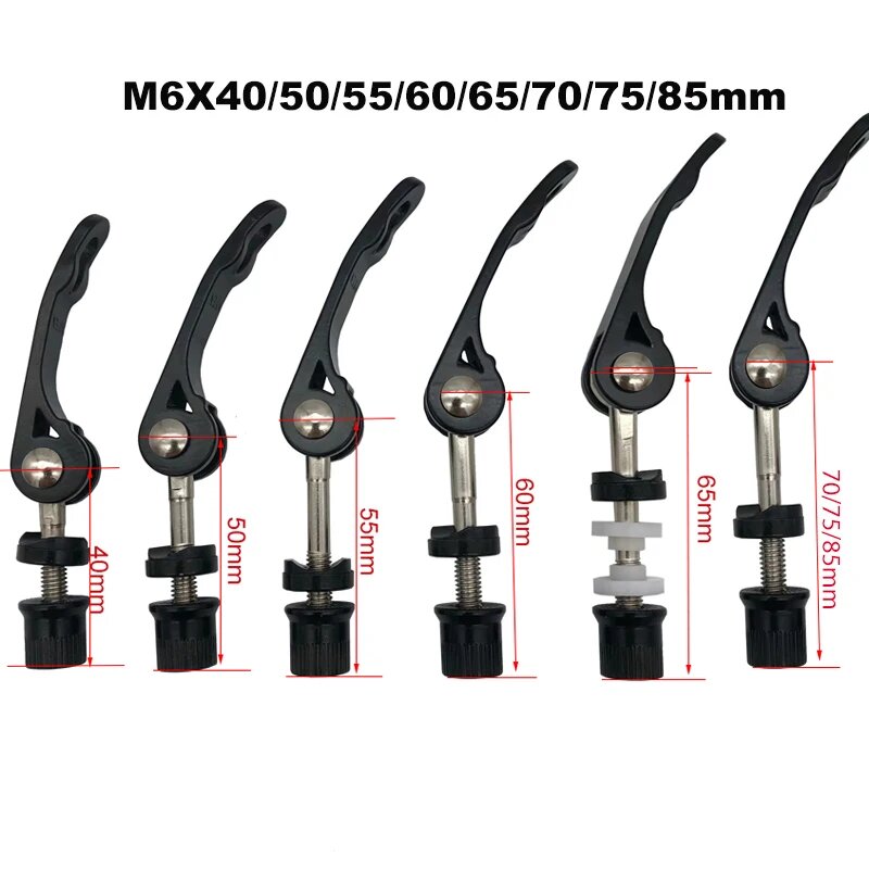 MAXFORD Быстроразъемный винт для подседельного штыря M6, M6x50mm Black color