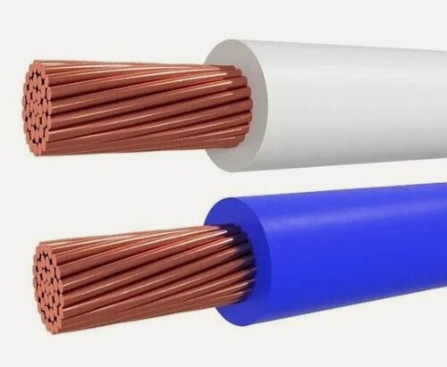 Изображение товара Комплект проводов для сборки щитка ПуГВ нг(А) LS 1х2,5 ГОСТ синий, белый (смотки 20м) кабель силовой, медь