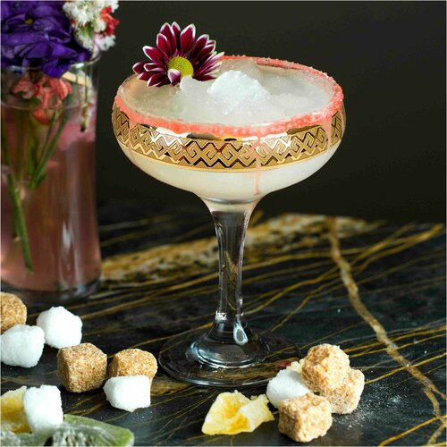 Подарочный набор бокалов для мартини с алмазной гравировкой PROMSIZ альфа 270 мл 6 шт 1560₽