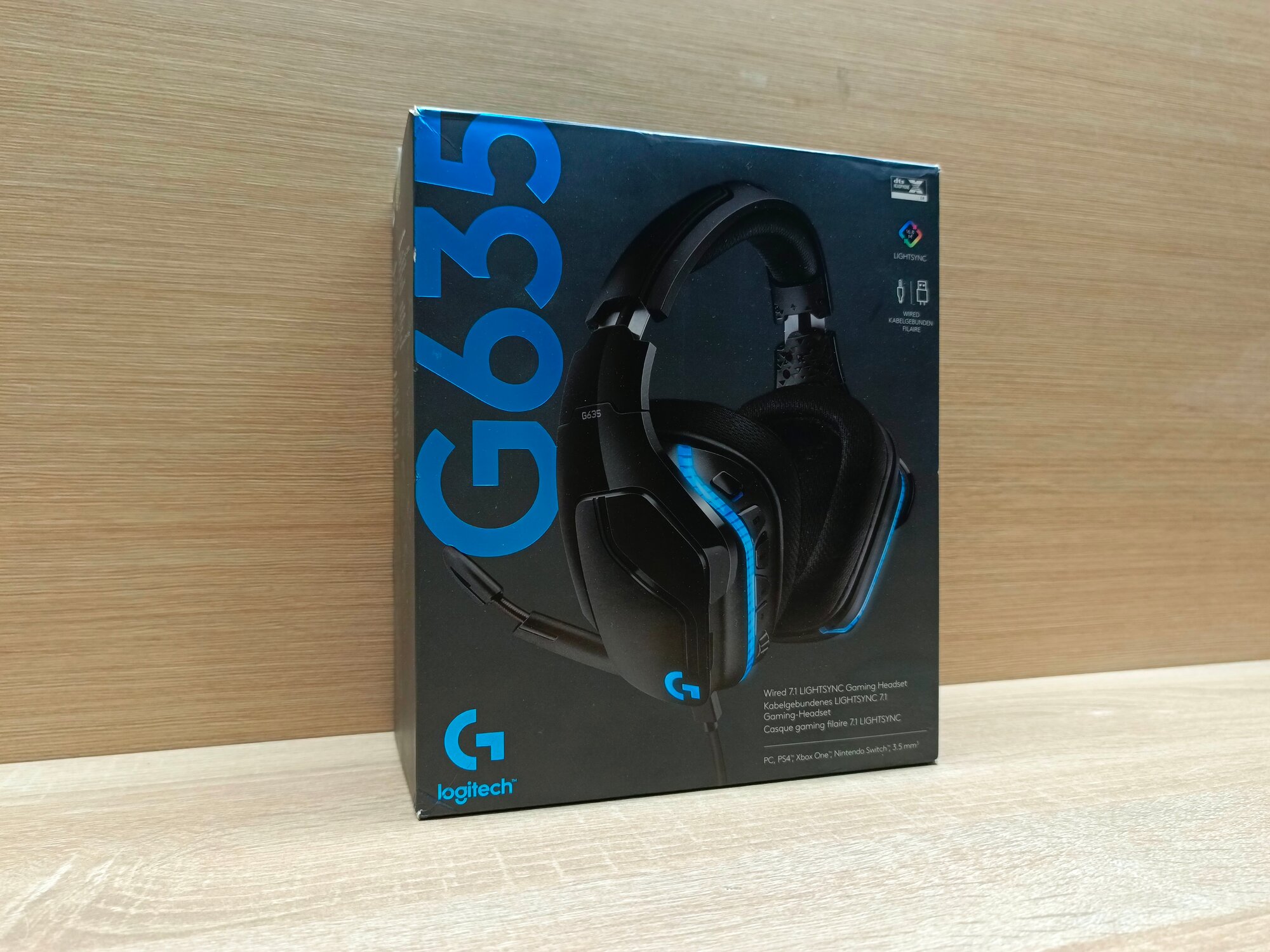Наушники Logitech G635 Wired 7.1 LIGHTSYNC black (981-000750)