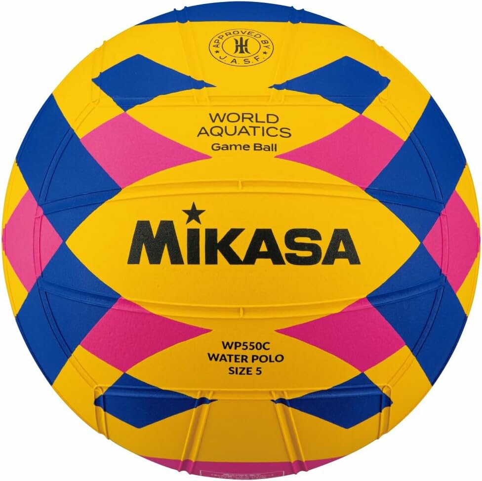 Мяч для водного поло MIKASA WP550C мужской, многоцветный, размер: 5