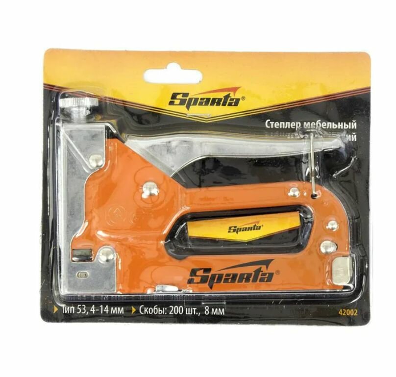 Степлер Sparta 4-14мм тип 53+скобы 200шт 42002 — фото 1