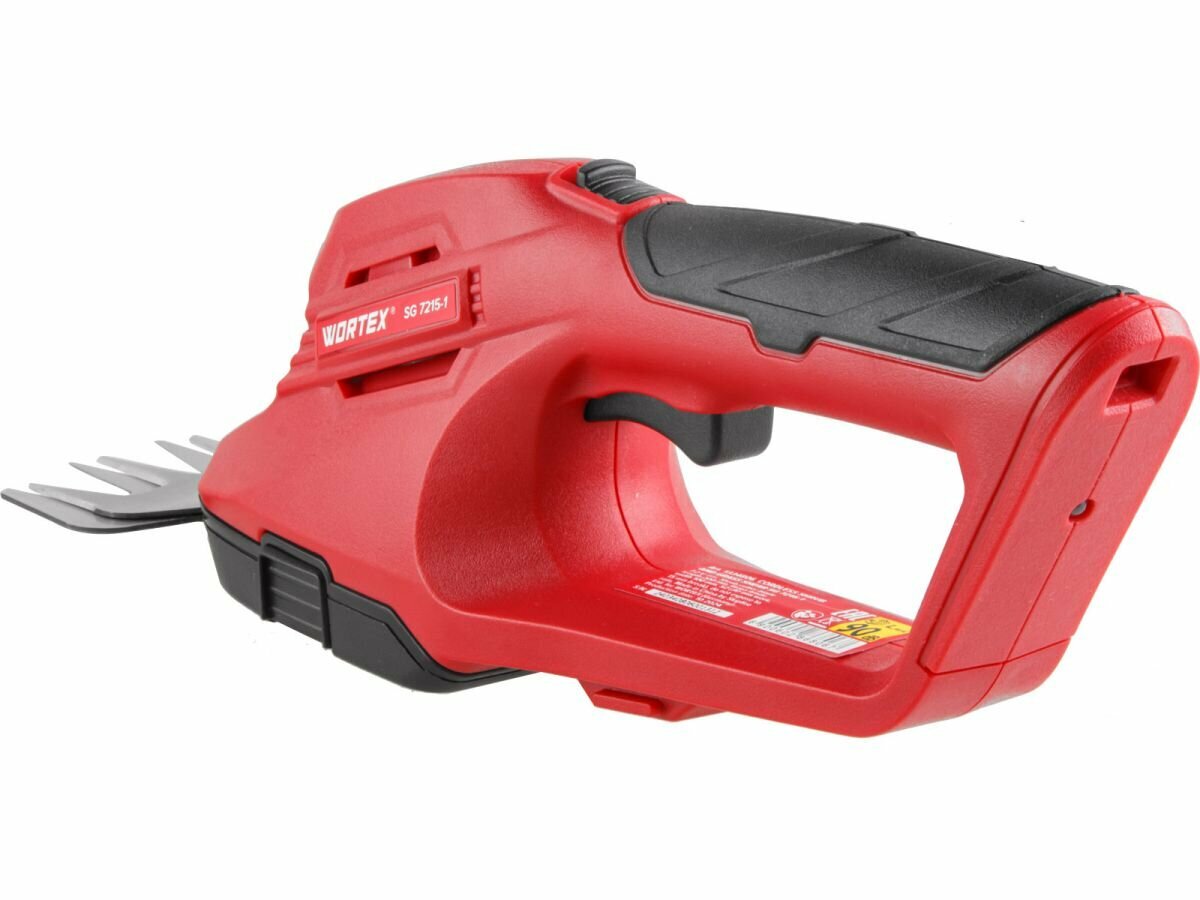 Аккум. ножницы садовые WORTEX SG 7215-1 в кор. + насадка-кусторез (7.2 В, 1 акк, 2.0 А/ч, Li-Ion, шир. 100 мм