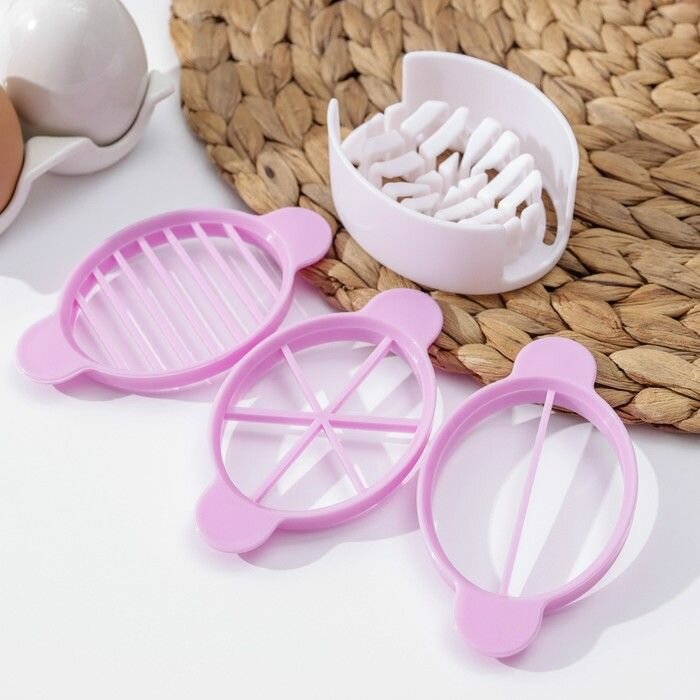 Яйцерезка Доляна "Филти", пластик, в пакете