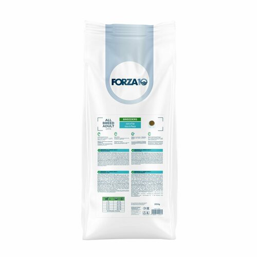 FORZA10 сухой корм Basic Breeders All Breeds Pesce, для взрослых собак всех пород, рыба, 20 кг