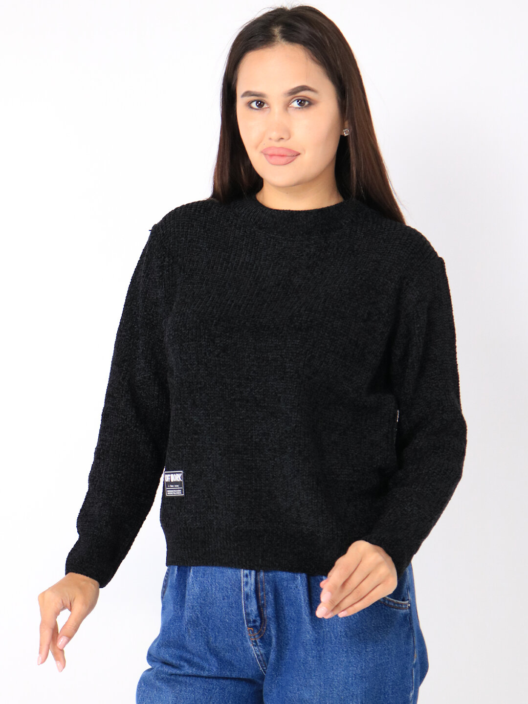 Джемпер , размер One Size, черный — фото 1