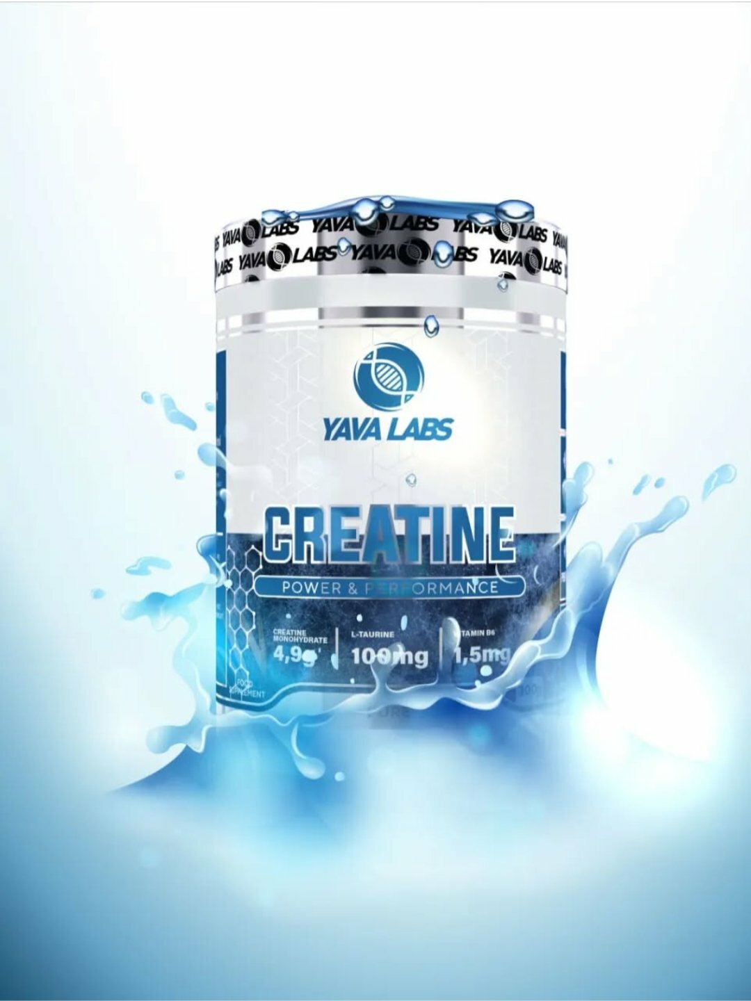 YAVA CREATINE 300g Monohydrate, самый продаваемый креатин для мышц — фото 1