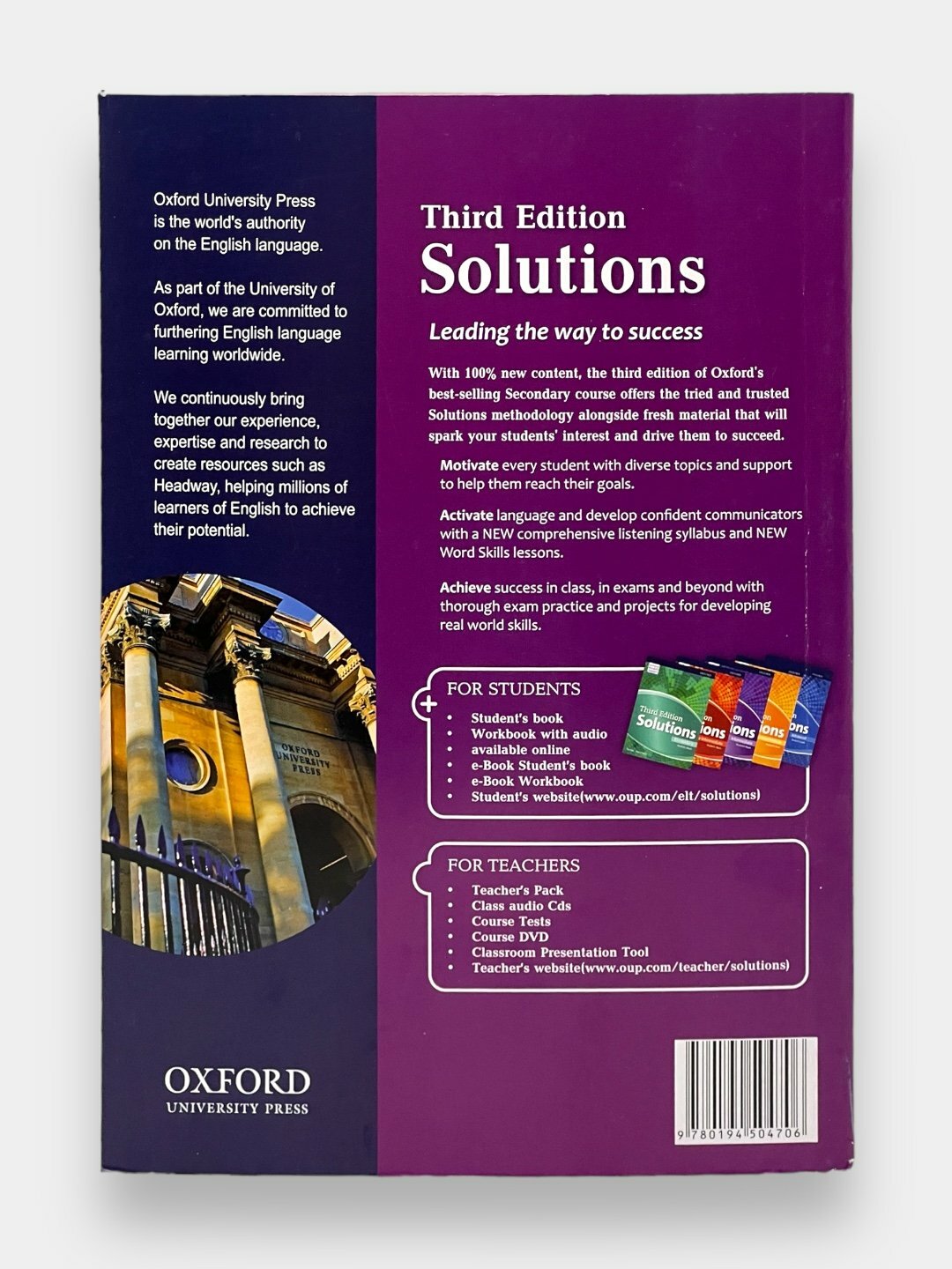 Solutions Intermediate Upper - Intermediate Elementary Student's Book + Workbook "Tim Falla" — фото 1