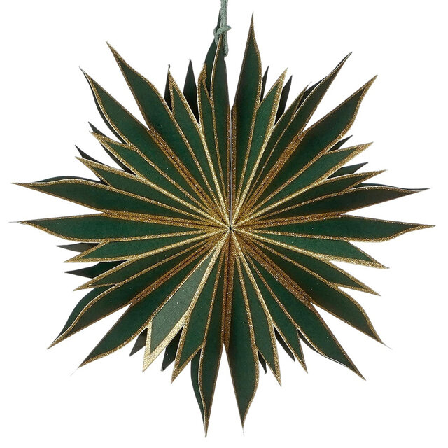 Подвесное украшение из бумаги Mysore 20 см зеленое Edelman 1161449