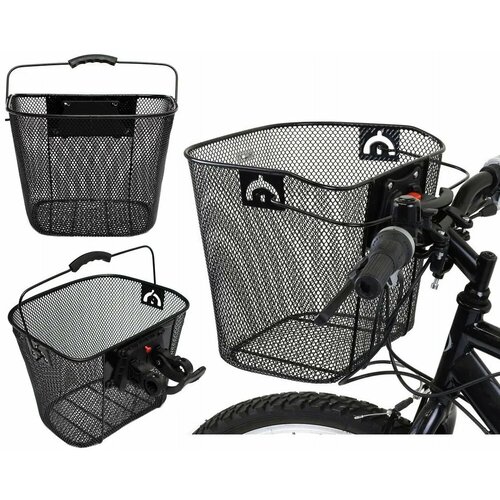 Корзина передняя 00-180470 34х27х25/24см, универс. креп. для руля, с ручкой