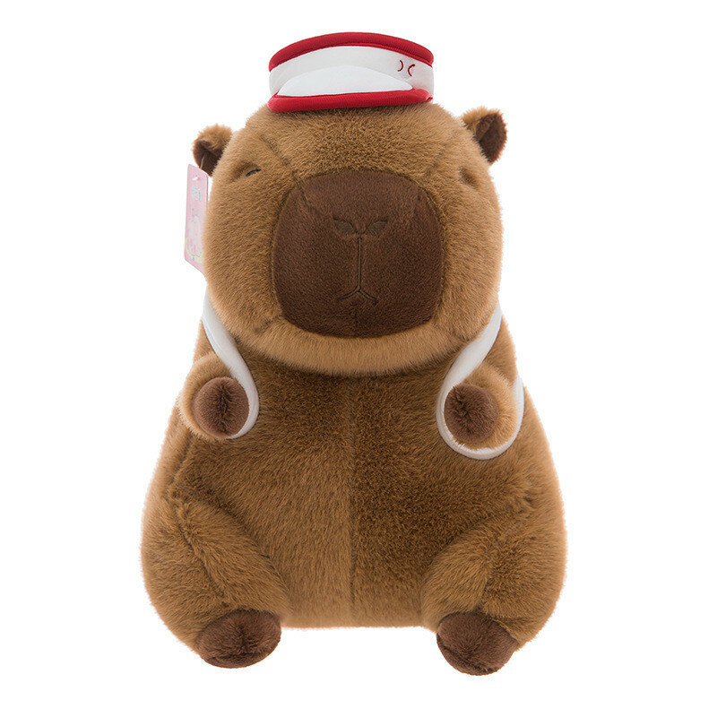 Capybara мягкая игрушка с премиционной плюшевой тканью для игровой комнаты подарок 25см