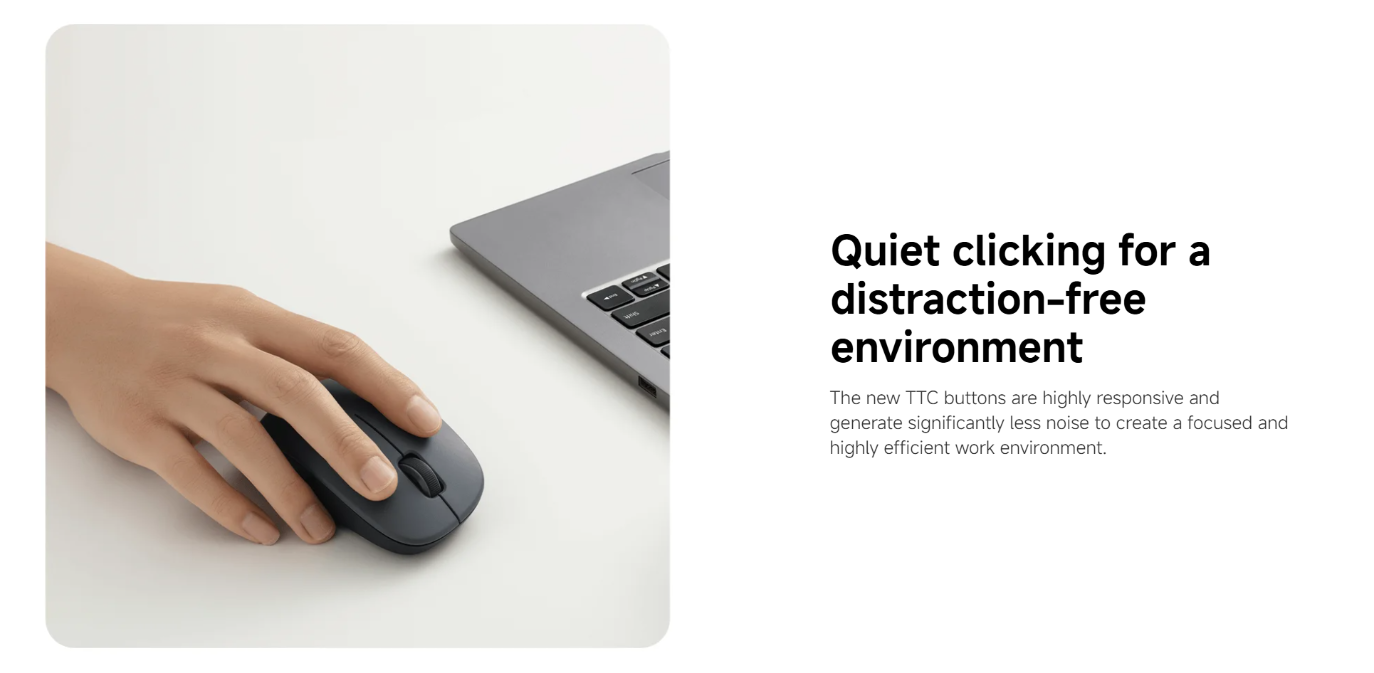 Индикатор заряда и кнопка включения Мышь беспроводная Xiaomi Comfort Edition