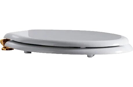 Крышка-сиденье Simas Londra LO007 белая с микролифтом петли бронза