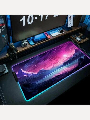 Изображение товара Коврик для мышки SCENE RGB LED Scene, светодиодный, нескользящая основа