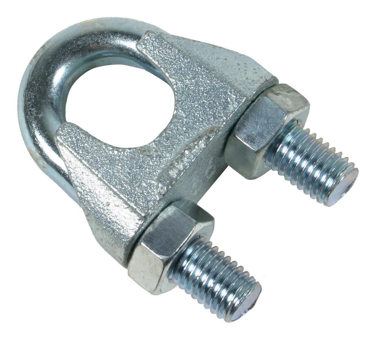 Зажим DIN 741 5мм тросовый  цинк JEMIX