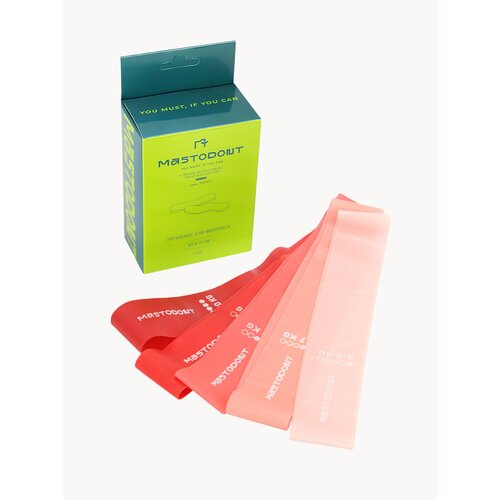 Резинки для фитнеса, фитнес резинки набор 5шт, 3-20 кг, розовые