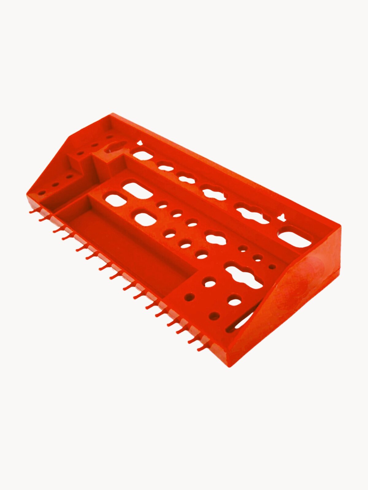 Полка для инструмента Дельта, пластик, красная, крепление на саморезы