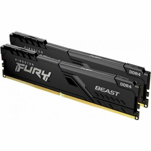 Память Kingston 16GB DDR4 3200MHz CL16 DIMM Kit of 2 FURY Beast Black 608100₽