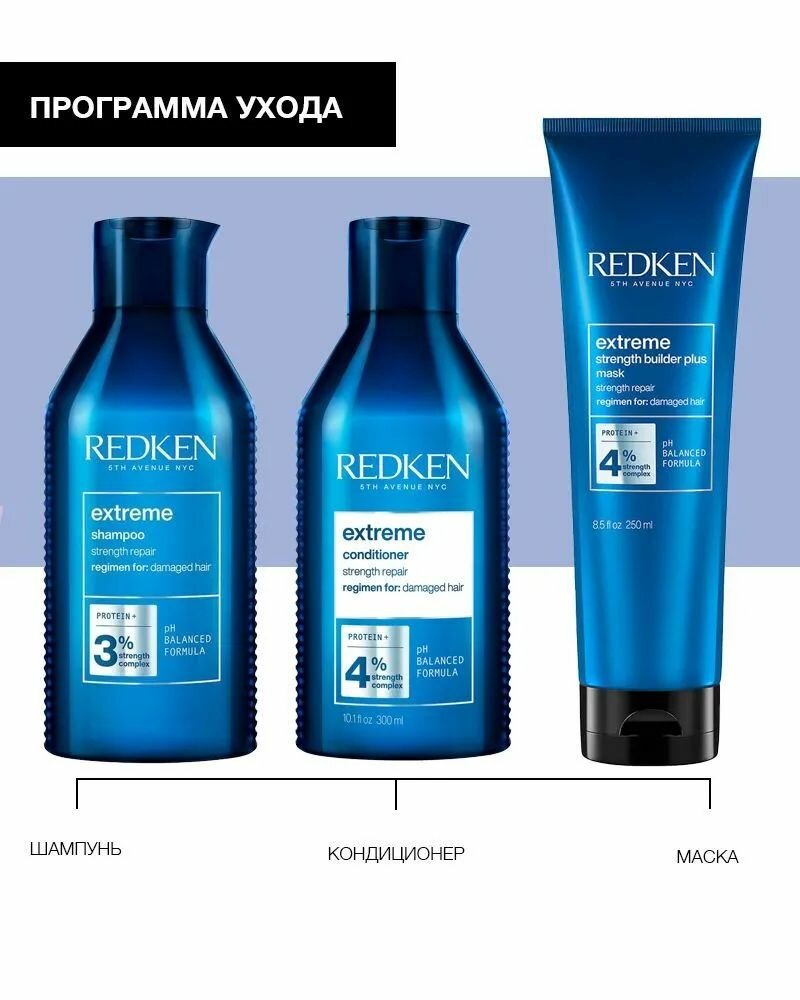 Redken Кондиционер для укрепления волос, склонных к ломкости, 300 мл (Redken, ) - фото №3